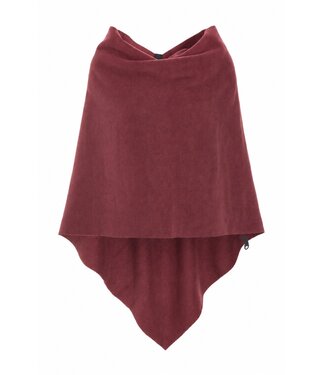 Henriette Steffensen Fleece Poncho 4026 - Bordeaux | Henriette Steffensen