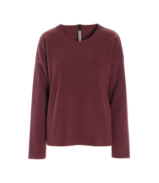 Henriette Steffensen Round Neck Fleece Pullover 1359 - Bordeaux | Henriette Steffensen