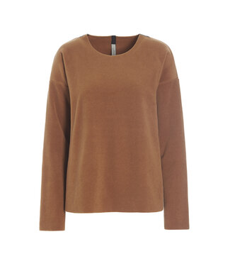 Henriette Steffensen Round Neck Fleece Pullover 1359 - Rust | Henriette Steffensen