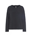 Henriette Steffensen | Round Neck Fleece Pullover 1359 - Soft black