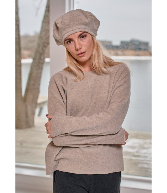 Henriette Steffensen | Round Neck Fleece Pullover 1359 - Sand
