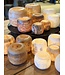 Alabaster | Ronde Waxinelichthouder - Wit Large