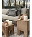 Alabaster | Ronde Waxinelichthouder - Bruin Medium