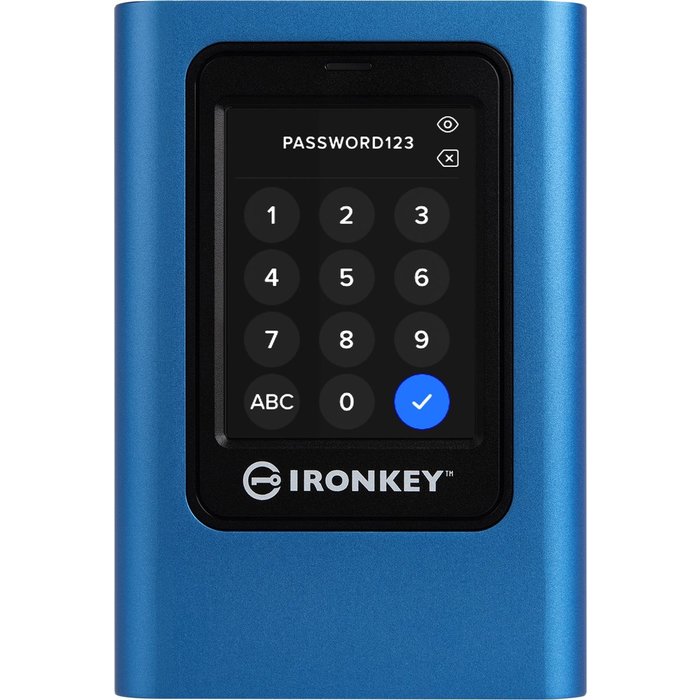 Kingston Kingston  IronKey Vault Privacy 80 - Externe SSD  - Blauw