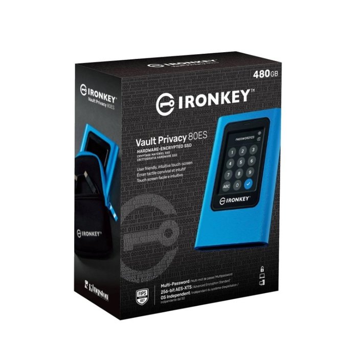 Kingston Kingston  IronKey Vault Privacy 80 - Externe SSD  - Blauw