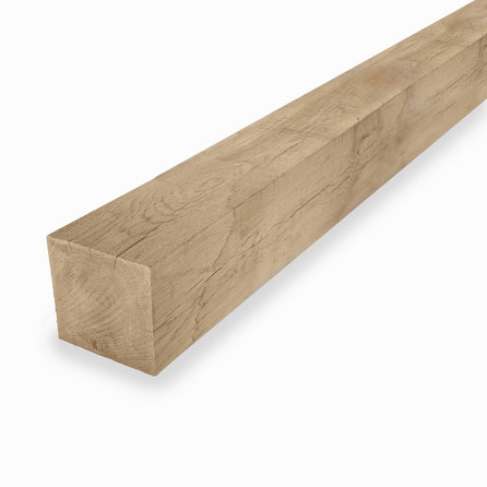 Eiken balk - 100x100 mm - ruw / fijnbezaagd - balk voor buiten - eikenhout AD 20-25%