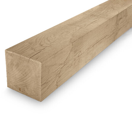 Eiken balk - 150x150 mm - ruw / fijnbezaagd - balk voor buiten - eikenhout AD 20-25%