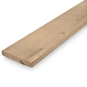 Eiken plank - 33x155 mm - ruw - AD