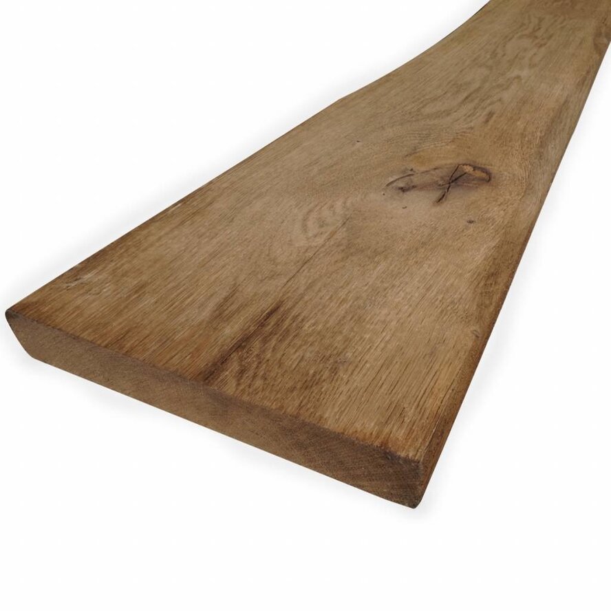 Plank voor binnen / beschut buiten - 25x190 mm - gerookt - plank voor binnen / beschut buiten - oud eikenhout AD 20-25% Plank voor binnen / beschut buiten - 25x190 mm - gerookt - plank voor binnen / beschut buiten - oud eikenhout AD 20-25%
