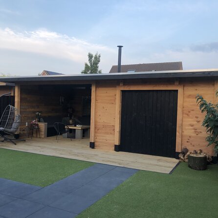 Douglas triple blokprofiel - 21x125 mm - geschaafd - Deens rabat - douglashout KD 18-20%