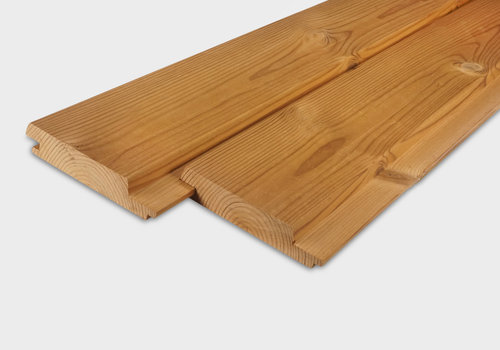Thermowood rabat met tand en groef verbinding bij HOUTvakman.be - Ruime collectie T&G rabat van diverse thermo houtsoorten - Voor wand-, dak- & gevelbekleding! 