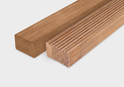 Houten onderbalken van HOUTvakman.be - Altijd de juiste onderligger / onderlat - ook voor terras & vlonder - Diverse houtsoorten, bewerkingen & vochtgehaltes!