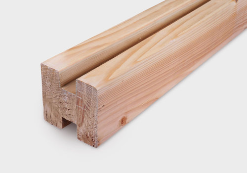 Houten gleufpalen / sleufpalen bij HOUTvakman.be - Diverse (tuin)palen & balken met gleuf - Hoek-, eind- & tussen palen van douglas hout - voordelig online!