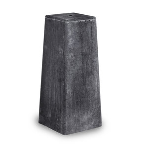 Betonpoer 15x15 cm (taps) - 50 cm hoog - antraciet - M16