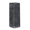 Betonpoer 22x22 cm - 40 cm hoog - antraciet - M20 indraaihuls - Beton sokkel / Betonnen poer