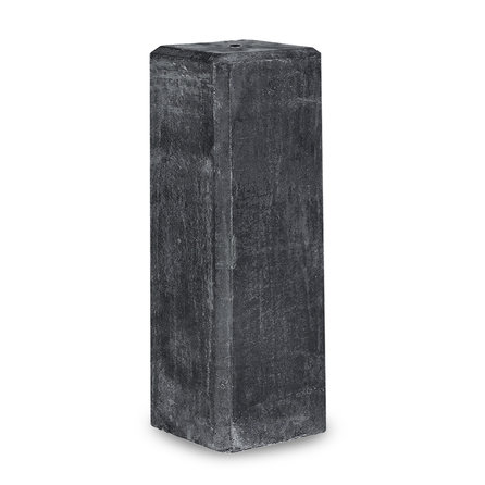 Betonpoer 22x22 cm - 40 cm hoog - antraciet - M20 indraaihuls - Beton sokkel / Betonnen poer