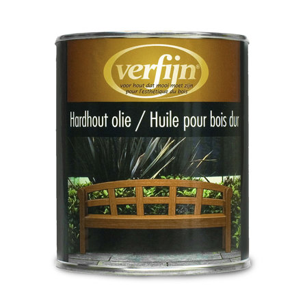 Hardhout olie - 750 ml - hout olie speciaal voor (tropisch) hardhout
