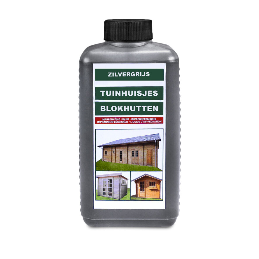 Zilvergrijs impregneermiddel - 0,75 en 2,5 L - impregnatie hout - transparant Zilvergrijs impregneermiddel - 0,75 en 2,5 L - impregnatie hout - transparant