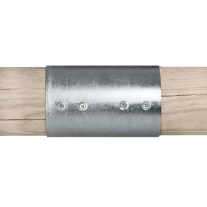 Halfronde paalverbinder - verlengstuk - doorsnede 100 mm Halfronde paalverbinder - verlengstuk - doorsnede 100 mm