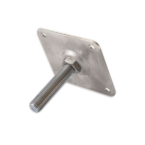 Stelplaat - M16 - 7,5x7,5 cm - luxe - inox Stelplaat - M16 - 7,5x7,5 cm - luxe - inox