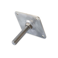 Stelplaat - M16 - 7,5x7,5 cm - luxe - verzinkt