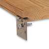 BFIX Border clips - B-Fix eindclips inox / RVS - rand clips - onzichtbare randmontage - 50 stuks
