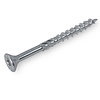 Universele houtschroeven - blauw/wit verzinkt - 4,5 mm - gegalvaniseerde houtvijzen - Torx 20 - deeldraad - met boorpunt - 200 stuks