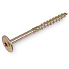 Tellerkopschroeven - geel verzinkt - 8 mm - schotelkopschroeven - Torx 40 - gegalvaniseerde vijzen - deeldraad - met boorpunt - 50 stuks