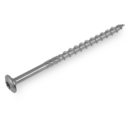 Tellerkopschroeven - RVS / INOX - 6 mm - schotelkopschroeven - Torx 30 - inox vijzen - deeldraad - met boorpunt - 50 stuks