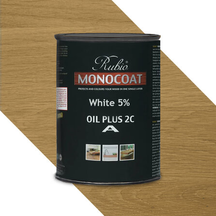 Rubio Monocoat olie - A-component - in kleur - geschikt voor binnen - 1 liter Rubio Monocoat olie - A-component - in kleur - geschikt voor binnen - 1 liter