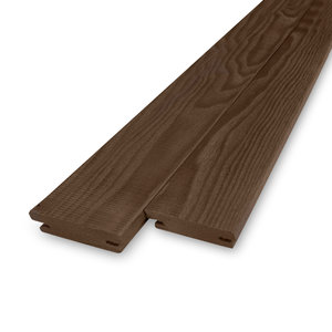 Essen thermowood B-fix classic rabat- & terrasplank - 21x64 mm - geschaafd - KD Essen thermowood B-fix classic rabat- & terrasplank - 21x64 mm - geschaafd - KD