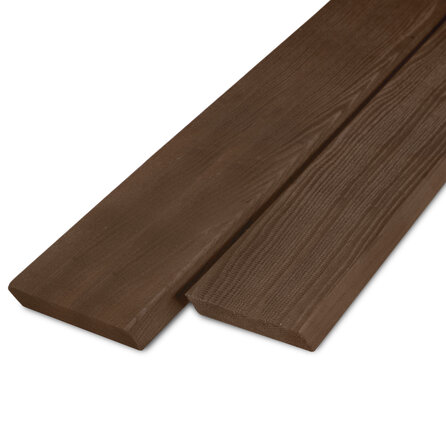 Essen thermowood rhombus - 21x140 mm - geschaafd - rhombusprofiel - thermo essenhout KD 8-12%