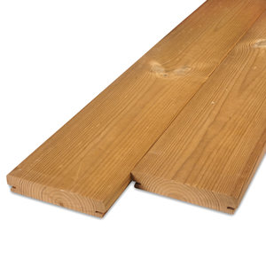 Thermo grenen B-fix plank - 21x140 mm - geschaafd - KD