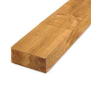 Grenen thermowood balk - 50x150 mm - ruw - KD