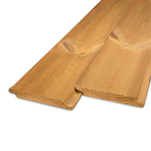 Thermo grenen sponningplank - 21x130 mm - geschaafd - KD