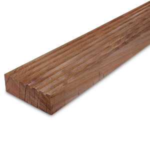 hardhout - vlonderplank Angelim vermelho terrasplank - 45x140 mm - geschaafd - AD hardhout - vlonderplank Angelim vermelho terrasplank - 45x140 mm - geschaafd - AD