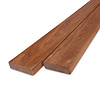 Cumaru rhombus - 28x64 mm - geschaafd - rhombusprofiel - cumaru hardhout KD 18-20%