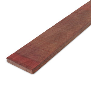 hardhout - plank Padouk plank - 26x105 mm - ruw - AD