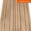 Eiken dubbel blokprofiel (50/50) - 21x125 mm - geschaafd - blokprofiel dubbel - eikenhout AD 20-25%