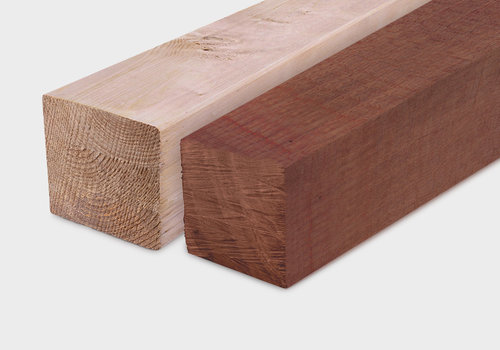 De complete collectie houten palen & balken - onderverdeeld per vochtpercentage - bij HOUTvakman.be - vers (ad) & (terug)gedroogd (kd) hout - Voordelig online! 