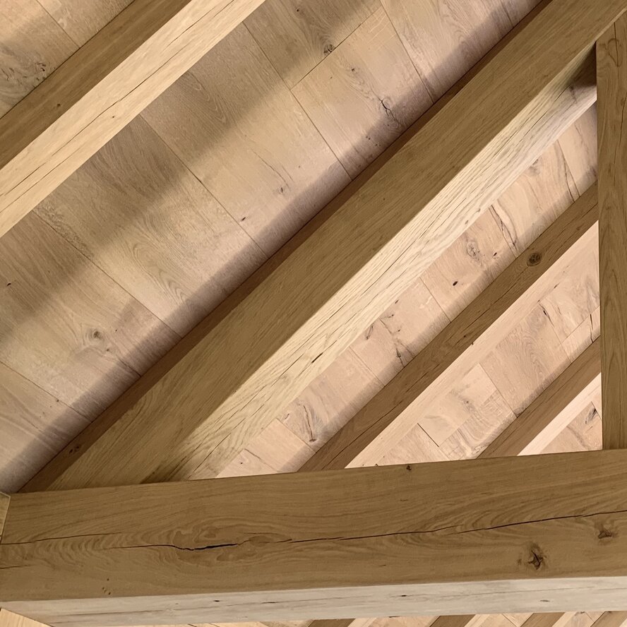 Eiken balk - 40x190 mm - geschaafd - balk voor buiten - eikenhout AD 20-25% Eiken balk - 40x190 mm - geschaafd - balk voor buiten - eikenhout AD 20-25%