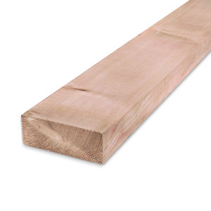 Red class wood balk - 65x140 mm - geschaafd - KD