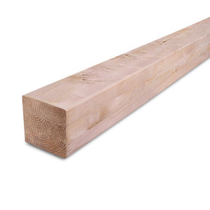 Red class wood balk - 140x140 mm - geschaafd - KD