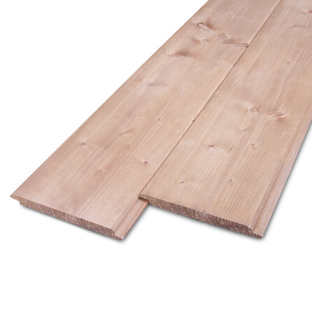 Red class wood z-profiel - 18x185 mm - zichtzijde ruw / fijnbezaagd - shiplap - geïmpregneerd red class vurenhout KD 18-20%