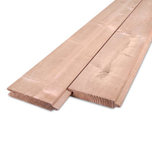 Red class wood blokhutprofiel - 28x132 mm - geschaafd - KD