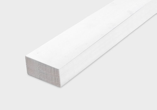 Vuren balken (wit) gegrond bij HOUTvakman.be - Vurenhouten balken behandeld met witte grondverf - direct overschilderbaar, wel zo handig! 