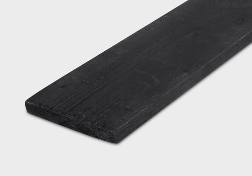 Zwarte vuren planken van HOUTvakman.be - Stoere planken van zwart geïmpregneerd en/of gebeitst vurenhout - Moderne houten planken voor buiten!