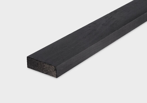 Zwarte vuren latten van HOUTvakman.be - Houten (achter)latten van zwart geïmpregneerd en/of gebeitst vurenhout - Ideaal voor een (open) gevelbekleding! 