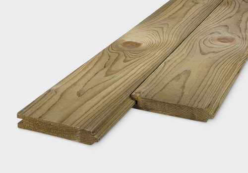 Geïmpregneerde vuren rabat planken van HOUTvakman.be - Voordelige rabatplanken voor wand, dak & gevel (buiten) - gedrenkt vurenhout, voordelig online! 