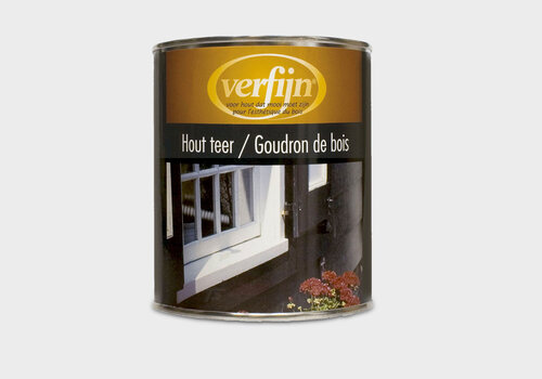Teer verf / bitumenverf voor uw tuinhout bij HOUTvakman.be - kwalitatieve zwarte houtteer voor extra bescherming tegen vocht - voordelig online & snel in huis! 